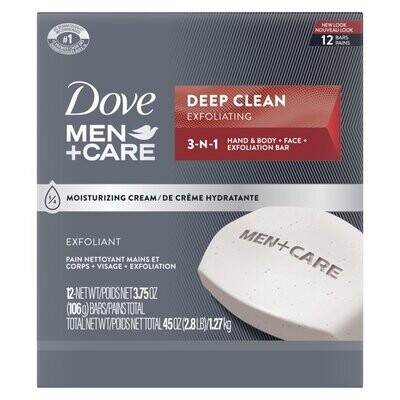 Dove Men + Care Deep Clean 3.75oz 12ct