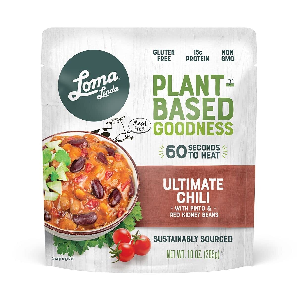 Loma Linda Plant-Based Microwavable Pouch - Ultimate Chili