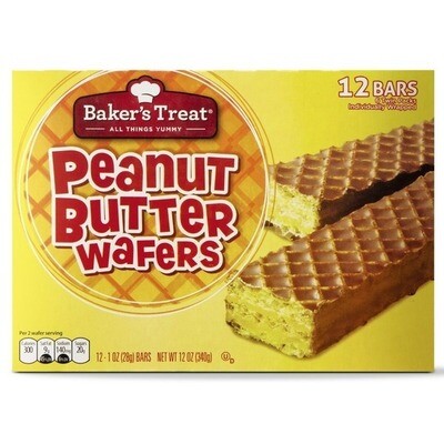 Baker's Treat Peanut Butter Wafers 12ct