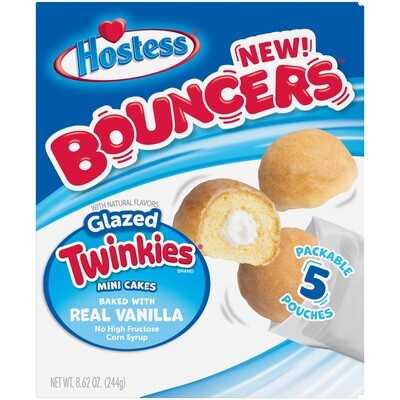 Hostess -    Bouncers (glazed Twinkies mini cakes) 5ct