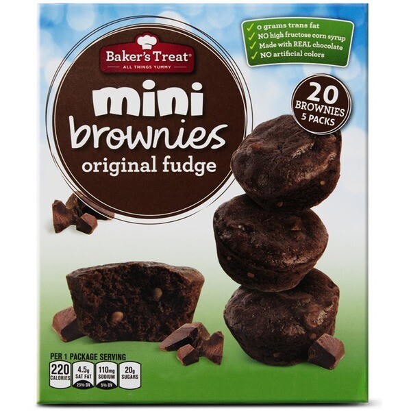 Baker's Treat Mini Brownies 20ct