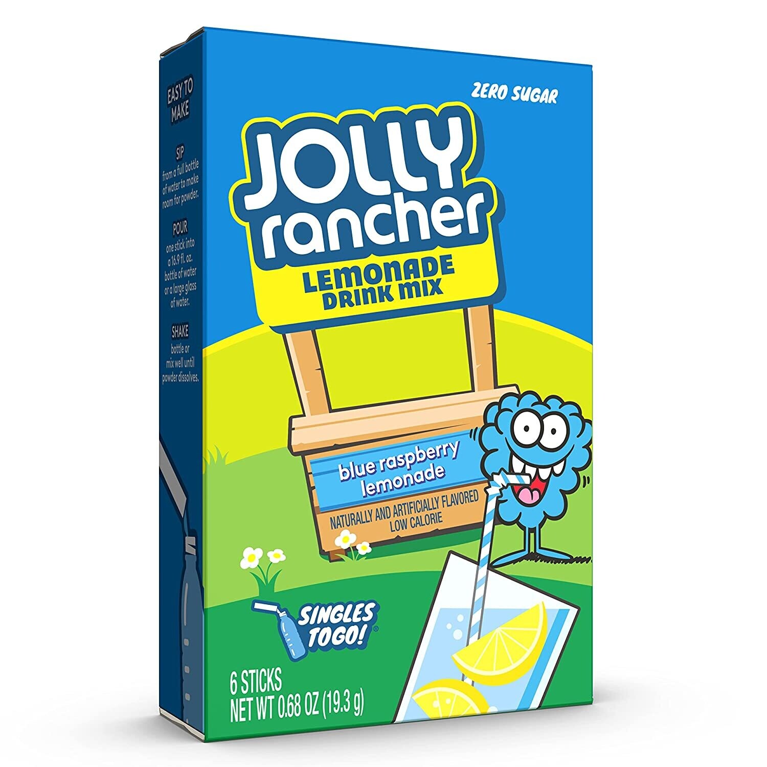 Jolly Rancher 6ct - (add to 16.9oz water)     Blue Raspberry Lemonade