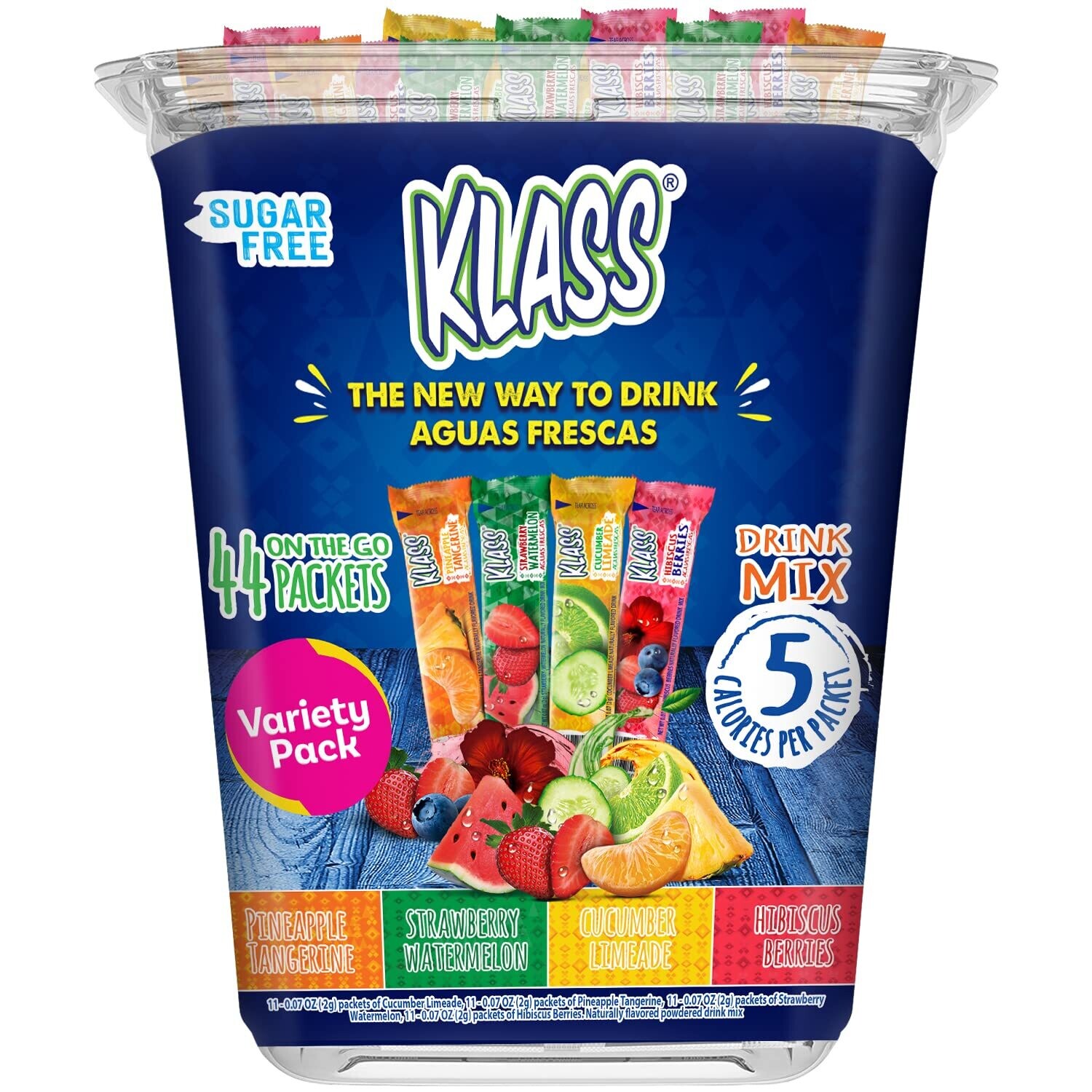 Klass Drink Mix Variety Pack 44ct