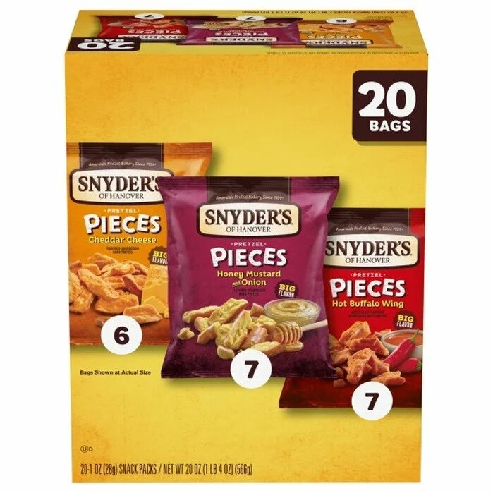 Snyder's Pretzel Pieces Variety Pack 20ct