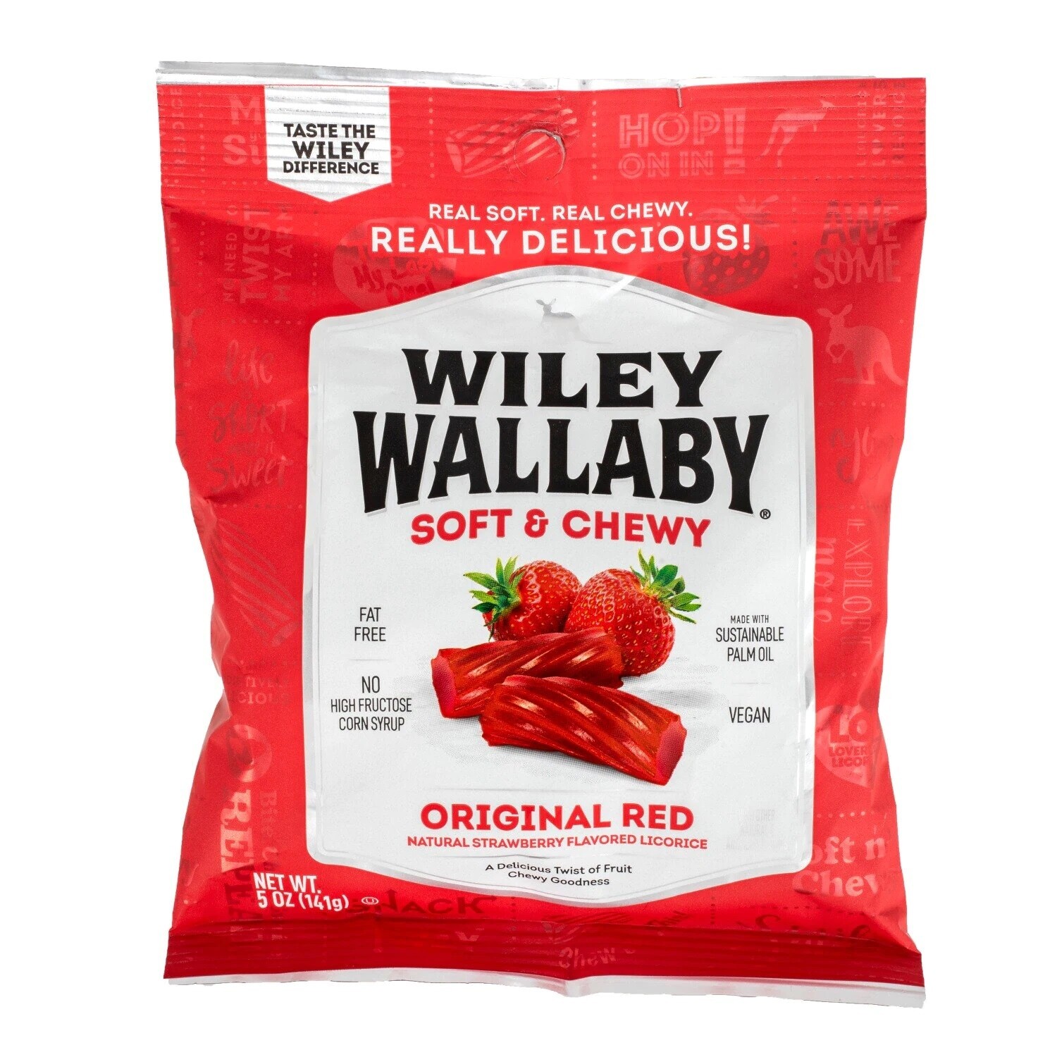Peg Bags     Wiley Wallaby Licorice Pieces - Classic Red