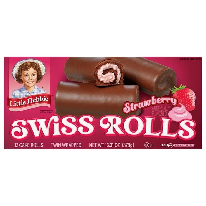 Little Debbies -    Swiss Rolls Strawberry 12ct