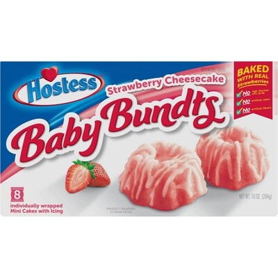 Hostess - Baby Bundts, Strawberry Cheesecake 8ct
