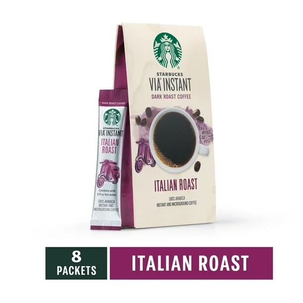 Starbucks VIA Instant sticks Italian Dark Roast 8ct