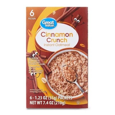 Generic Oatmeal 6ct Cinnamon Crunch