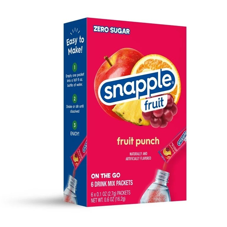 Snapple Fruit Punch 6ct - (add to 16.9oz water)