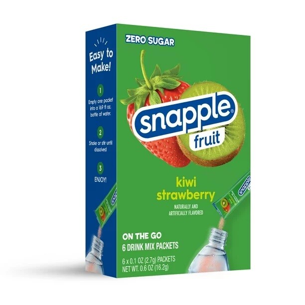 Snapple Kiwi Strawberry 6ct - (add to 16.9oz water)