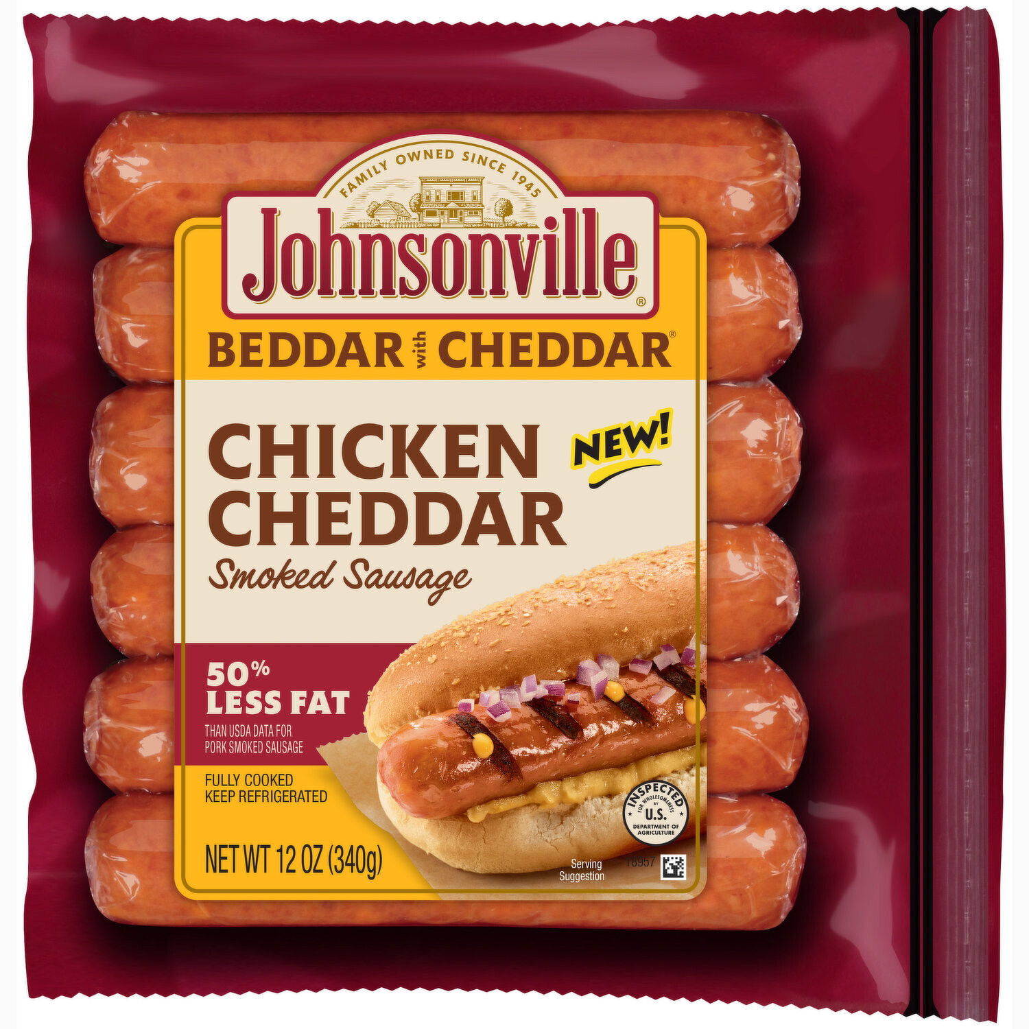 Johnsonville Chicken Sausages (no pork) Chicken Cheddar
