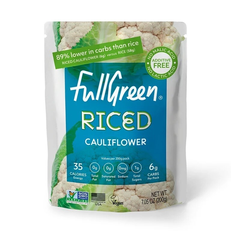 Fullgreen Riced Cauliflower Microwavable Pouch