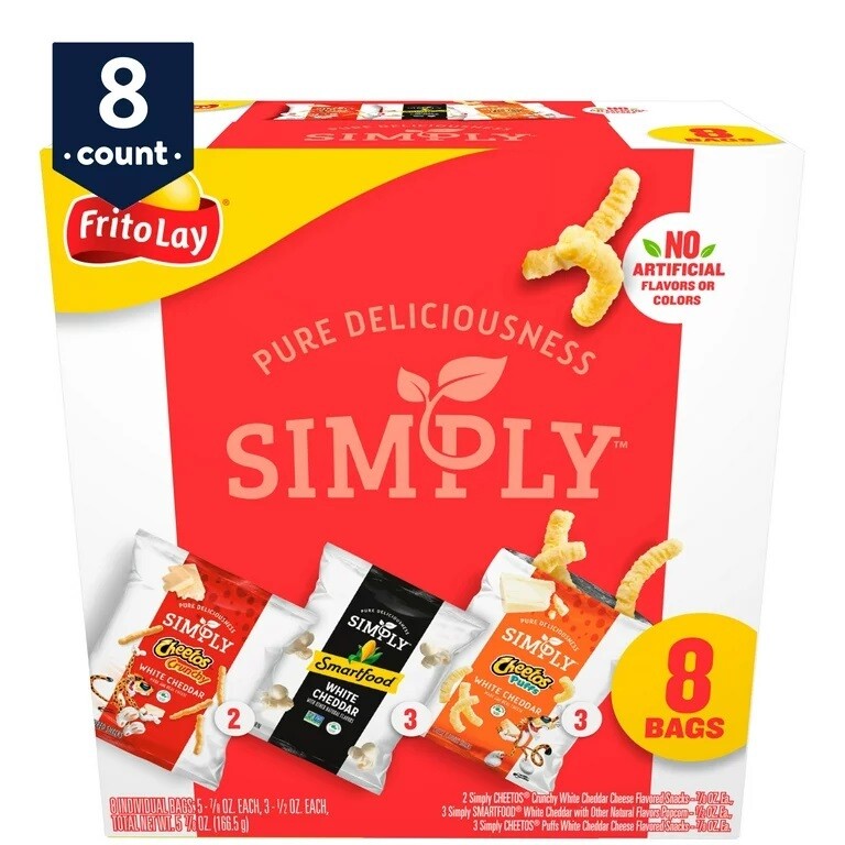 Frito Lay Simply Snack Box 8ct
