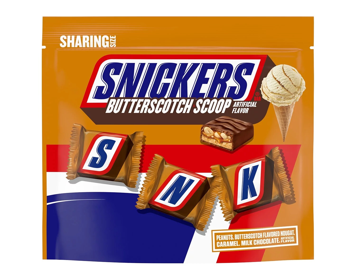 Share Pack    Snickers Butterscotch Scoop