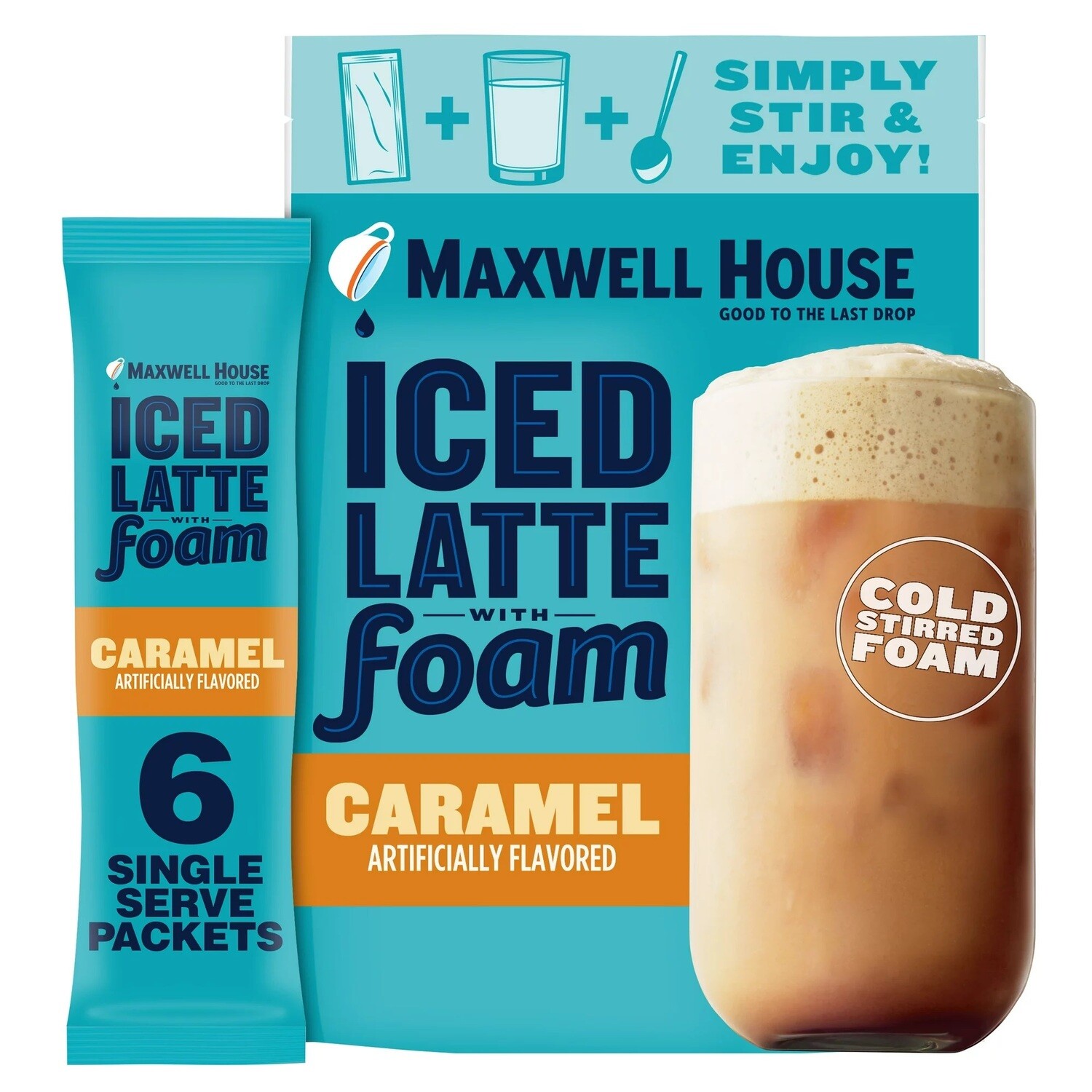 Maxwell House Iced Latte with Foam - Caramel