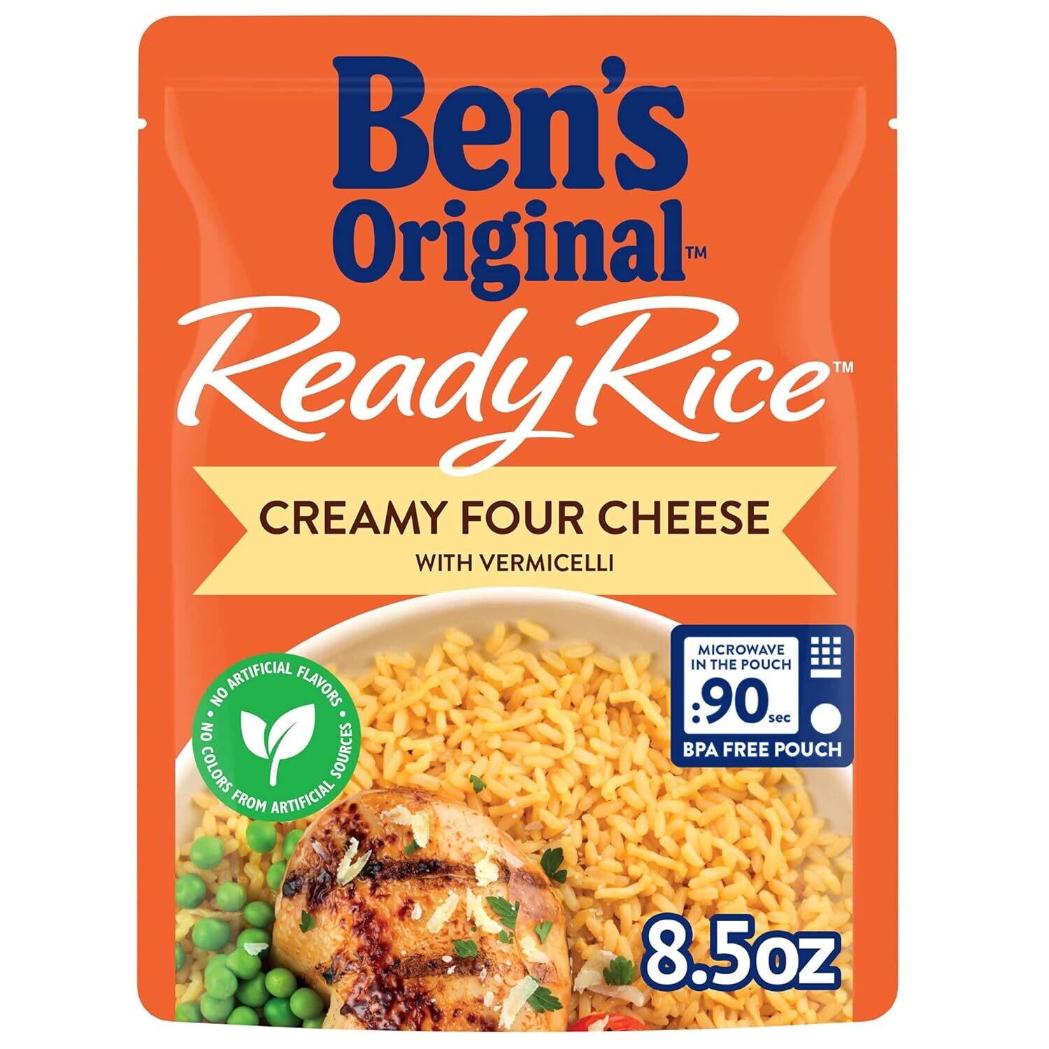 Ben&#39;s Original Ready Rice Microwave Pouches     Creamy Four Cheese