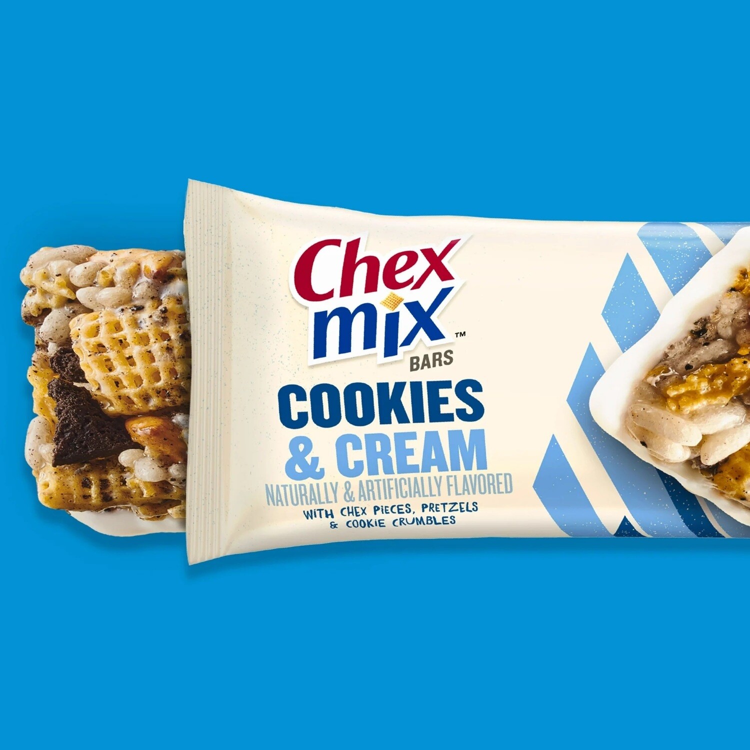 Cereal Bars     Chex Mix Cookies & Cream King Size