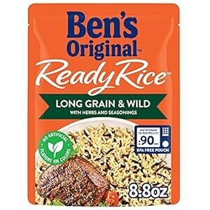 Ben&#39;s Original Ready Rice Microwave Pouches     Long Grain &amp; Wild