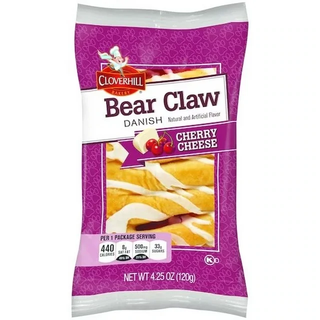 Cloverhill Bear Claw - Cherry Cheese 6ct