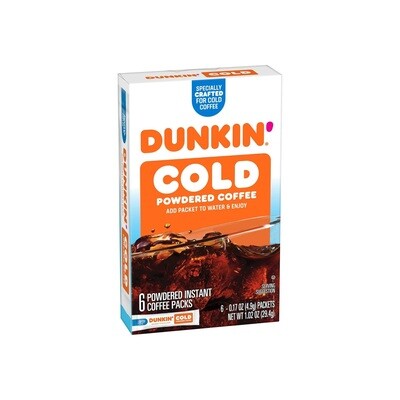 Dunkin&#39; Cold Powdered Coffee 6ct