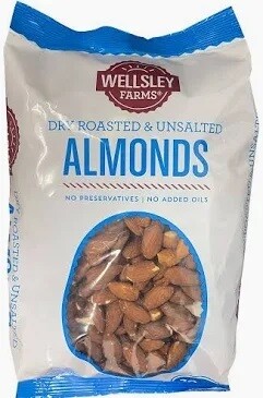 Almonds Party Bag Dry-Roasted and Unsalted