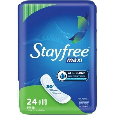 Stayfree Maxi Super 24ct