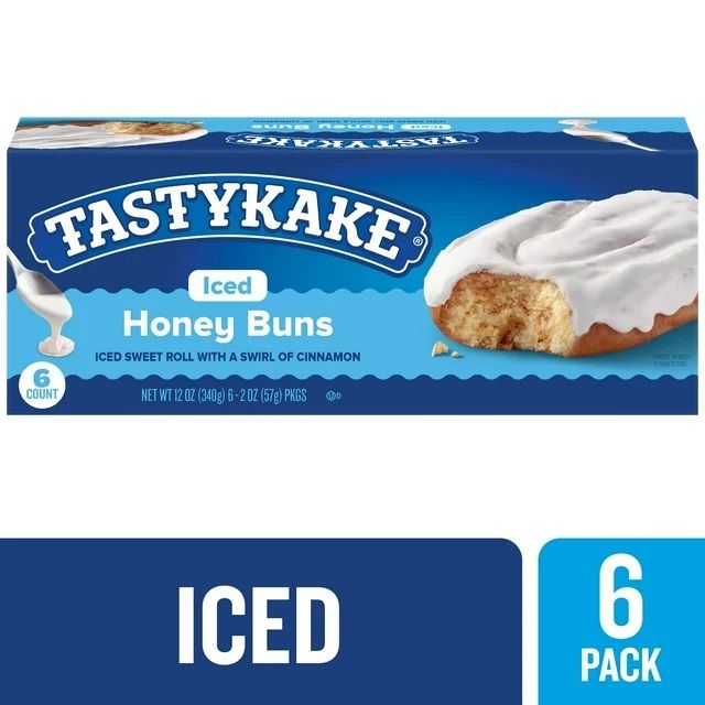 Tastykake Iced Honey Buns 6ct