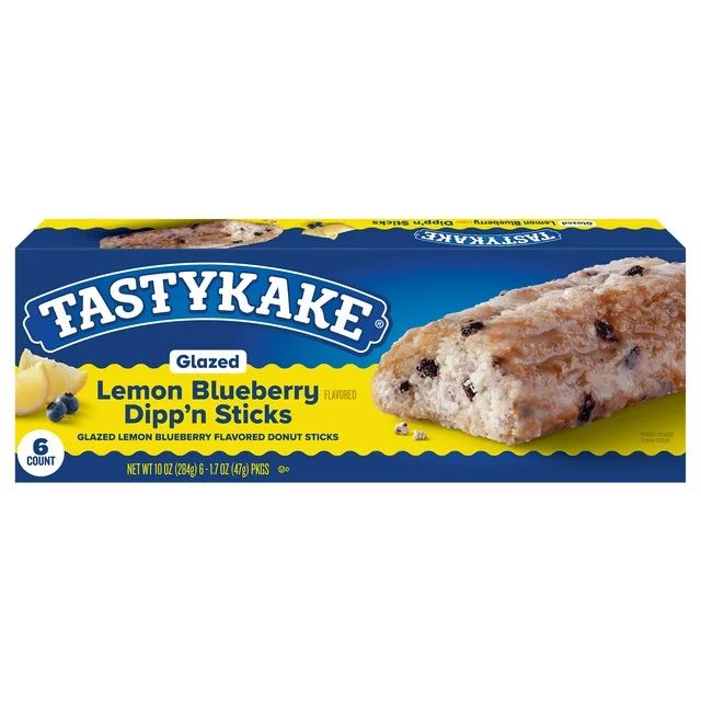 Tastykake Lemon Blueberry Dipp&#39;n Sticks 6ct