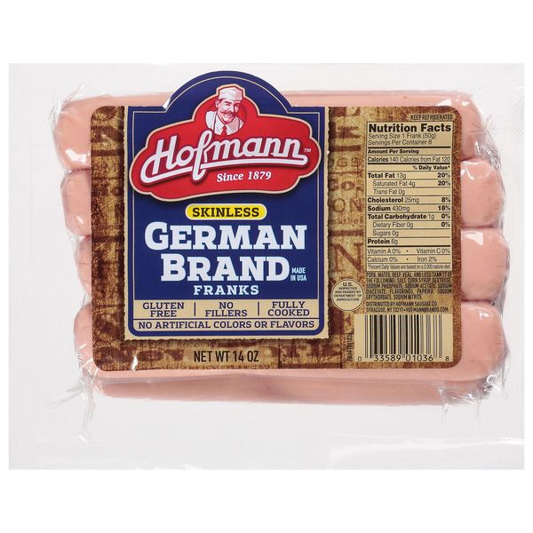 Hofmann Skinless German Brand Franks 8ct