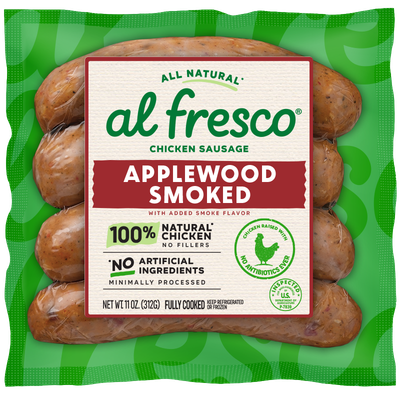 Al Fresco Chicken Sausage 4ct (contains pork)     Applewood