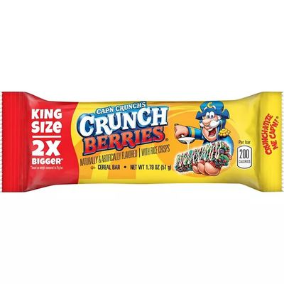 Cereal Bars     Cap&#39;n Crunch Berries King Size