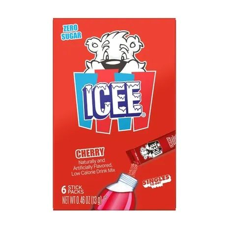 Icee Singles to Go - Cherry 6ct (add to 16.9oz water)