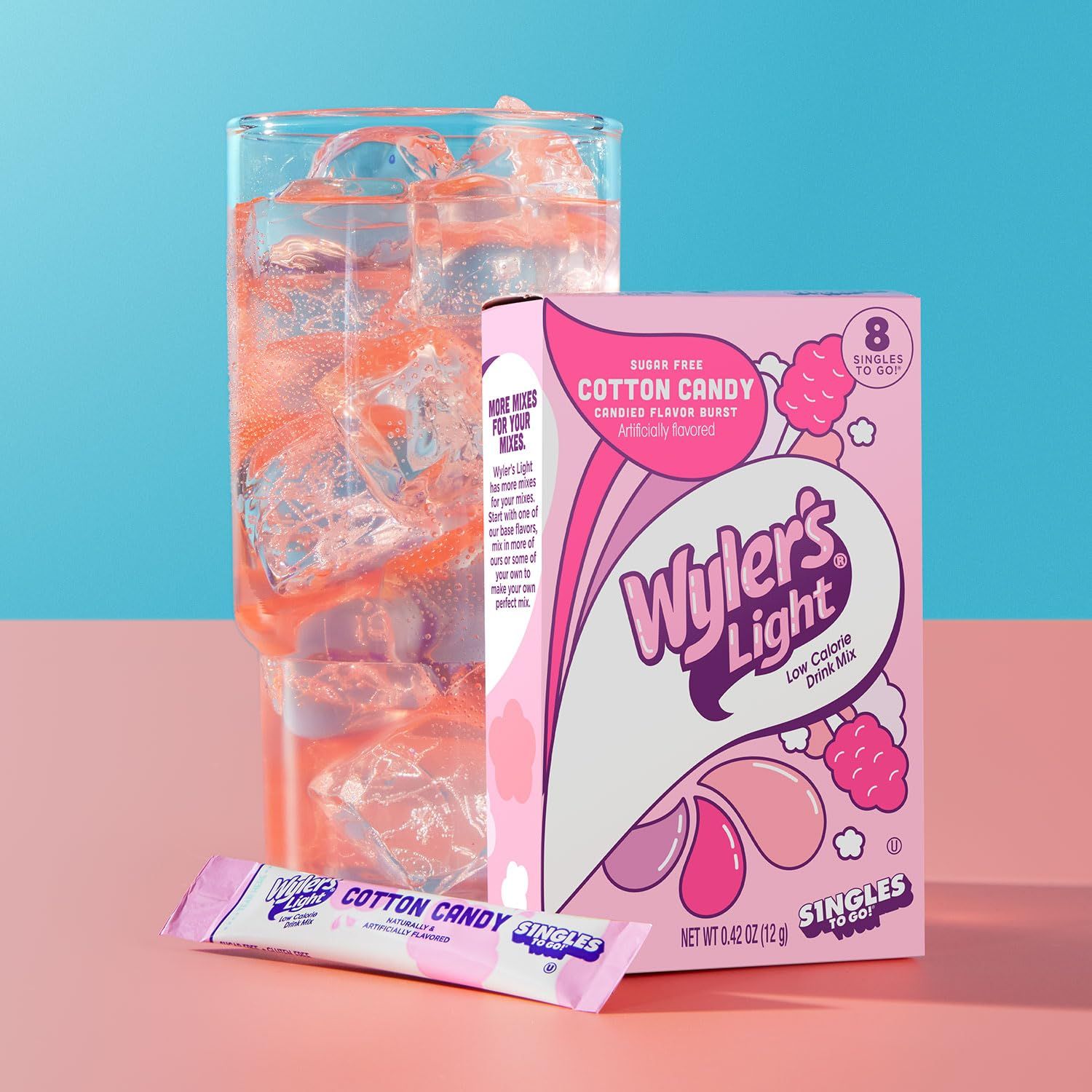 Wyler&#39;s Light 8ct - (add to 16.9oz water)     Cotton Candy