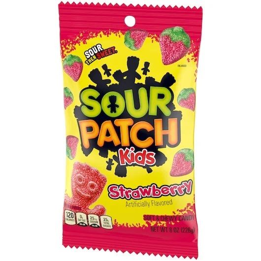 Sour Patch Kids Peg Bags     Strawberry