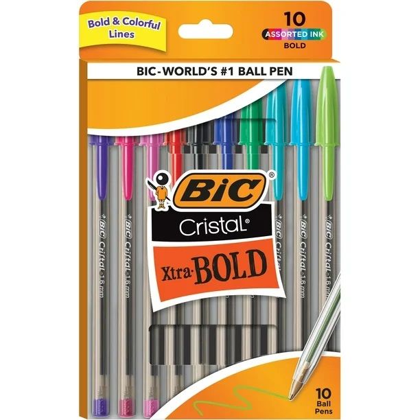 Ballpoint Pens - assorted 10ct
