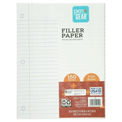Filler Paper - wide-ruled 150ct