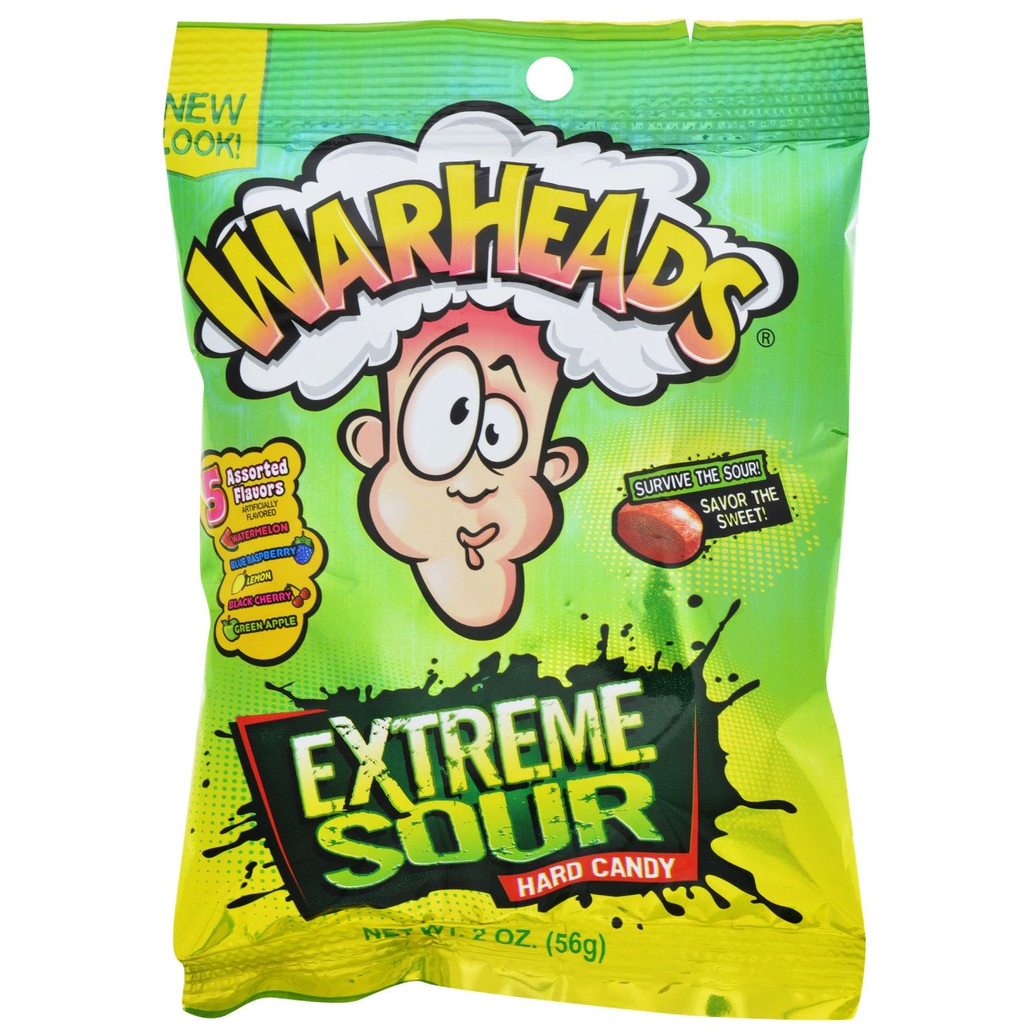 Peg Bags     Warheads Extreme Sour