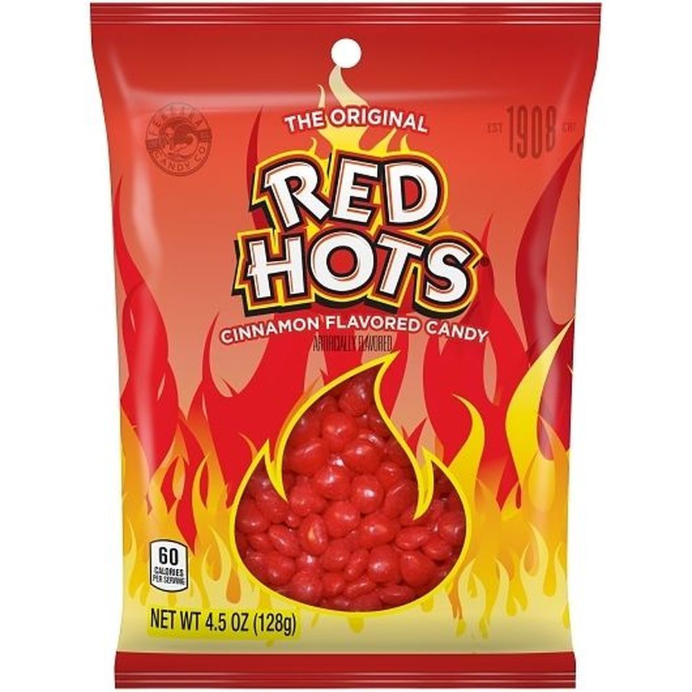 Peg Bags     Red Hot Cinnamon Candies