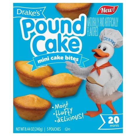 Drake&#39;s     Mini Cake Bites – Pound Cake