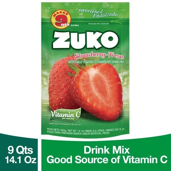 Zuko Drink Mix - Strawberry Fresa