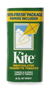 Kite Mentholated Turkish &amp; Blended Cigarette Tobacco Pouch 0.65oz