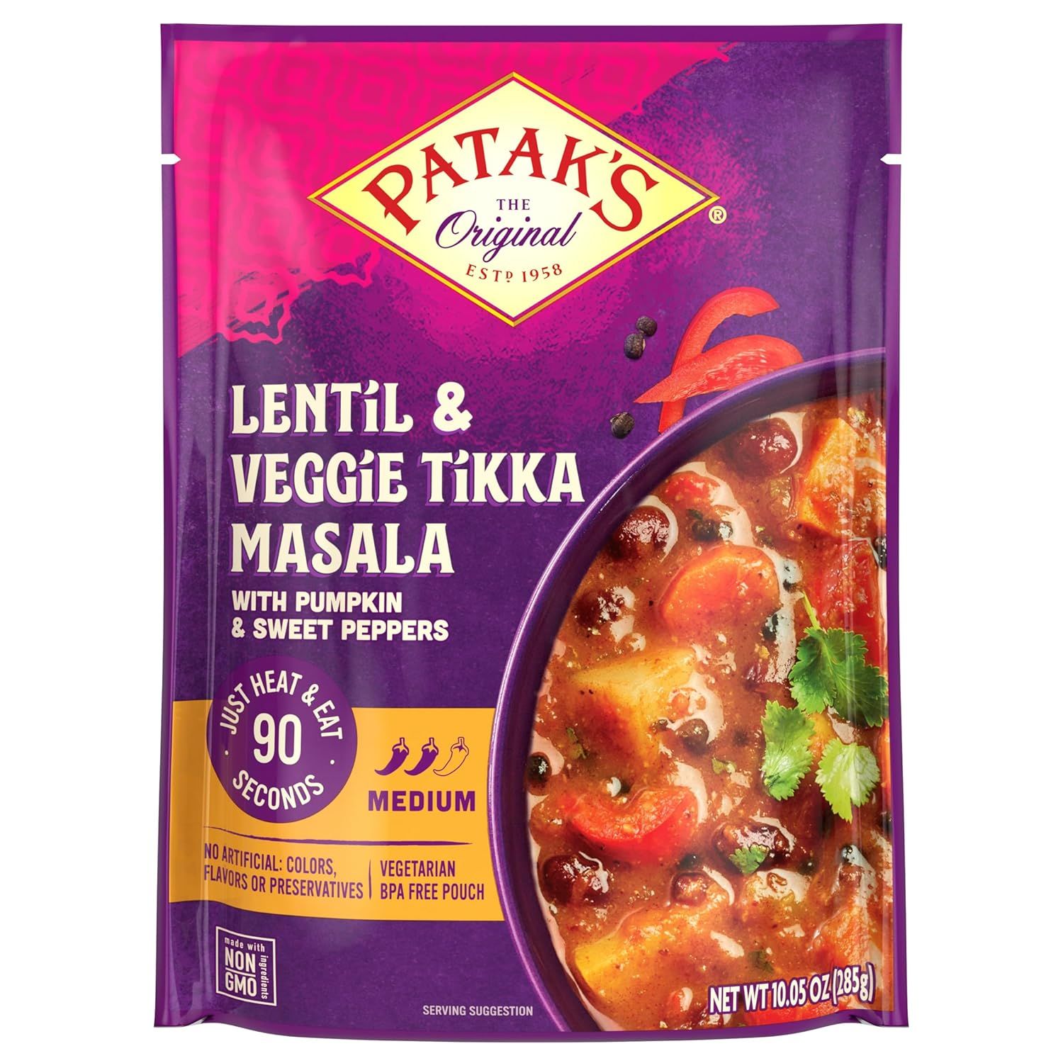 Earth Grown Lentil &amp; Veggie Tikka Masala with Pumpkins &amp; Sweet Peppers