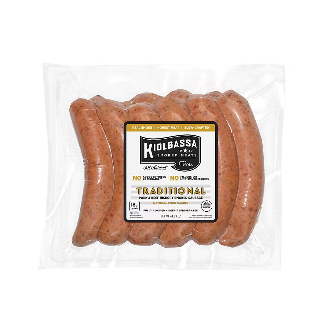 Kiolbassa Traditional Smoked Sausage 11ct