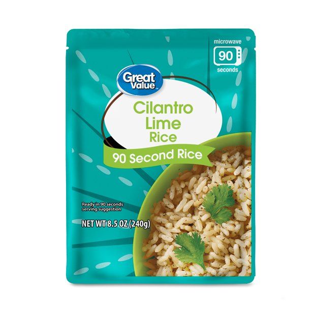 Great Value Rice Microwavable Pouch - Cilantro Lime