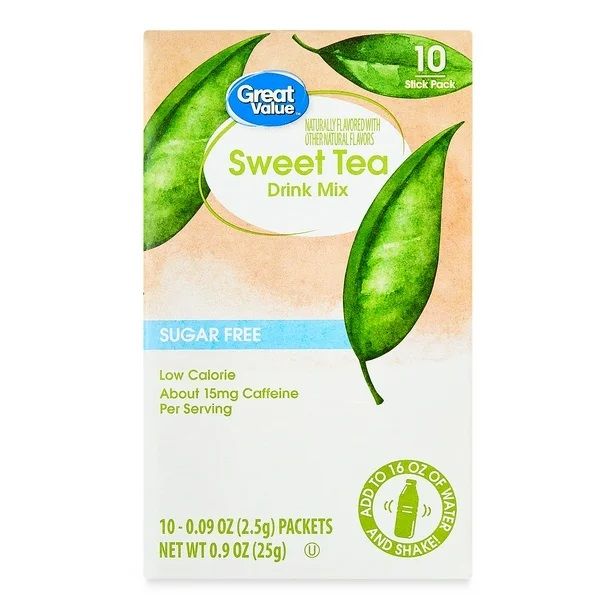 Great Value Drink Mix 10ct (add to 16.9oz water) - Sweet Tea