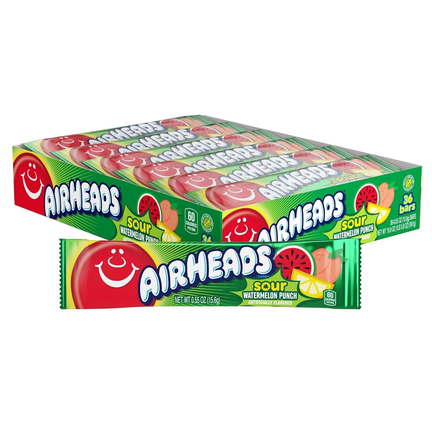 Airheads 36ct     Sour Watermelon Punch
