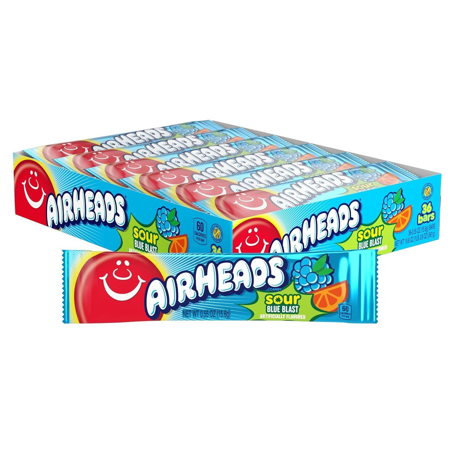 Airheads 36ct     Sour Blue Blast