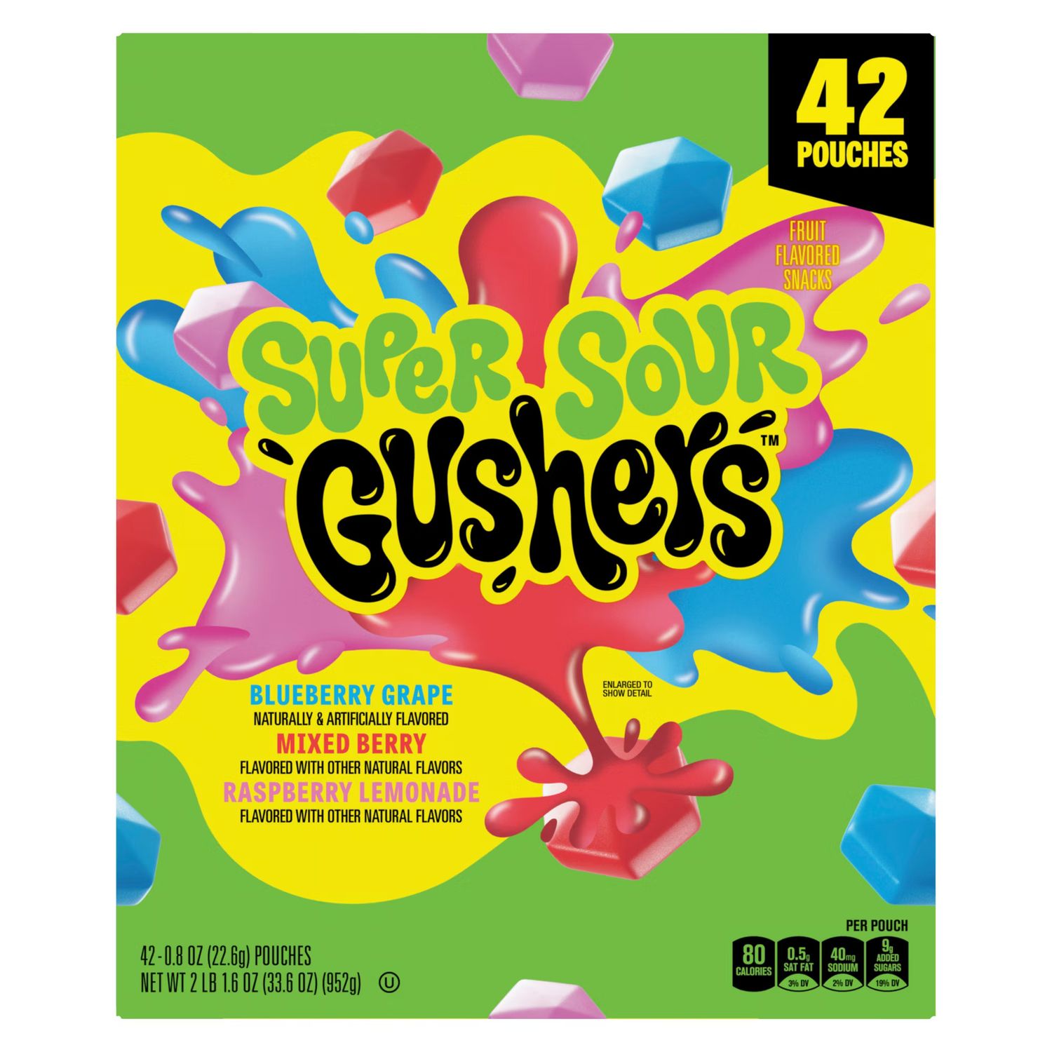 Fruit Gushers Super Sour Club Pack 42ct