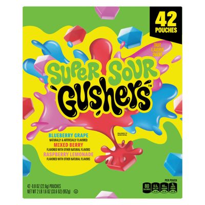 Fruit Gushers Super Sour Club Pack 42ct